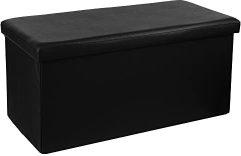 Atmosphera - Klappbarer Sitzsack doppelt schwarz - Schwarz