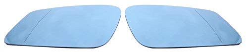 KIMISS 1 Paar Weitwinkel Rückspiegel, HD Spiegel links und rechts, beheiztes Seitenspiegelglas für 5er Serie F07 F10 F11 6er Serie F06 F12 F13 7er Serie F01 F02 F04, Blau, 51167251583/51167251584