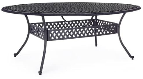 Bizzotto Tisch Ivrea, oval, Anthrazit, Artikelnummer 0805107