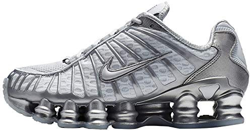 Nike Damen W Shox Tl Leichtathletikschuhe, Mehrfarbig (Pure Platinum/Chrome 3), 40 EU