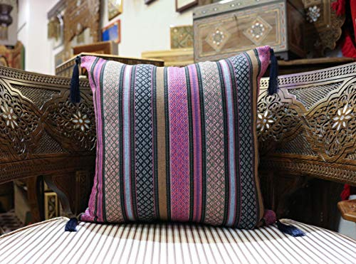 Elessar 40x40 cm, lila,blau,gelb,rosa,Orientalische Kissenbezug Dekoration,Kissenhülle,Dekokissen,Orientalisch,Stoffe,Kissen ohne fühlung,damast Stoff,Couch kissenhülle,zierkissenbezug S 2-2-4088