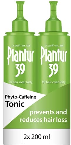 Plantur 39 Caffeine Tonic Prevents and Reduces Hair Loss 2x 200ml | Support Hair Growth and Hair Thickening | Women Hair Care Made in Germany