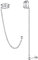 ChicSilver Knorpel Ohrringe mit Kette Silber Ohrringe Kette Minimalisitische Linie Ohrringe Creolen Ohrstecker mit Kette