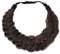 CAISHA Zopf Haarteil Haarband Stirnband Haarschmuck Geflochten Braunmix HZ204