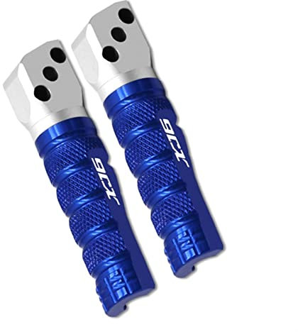 Moto CNC Accessoires en Aluminium Pied Arrière Passager Repose-Pieds Repose-Pieds Moto Repose-Pieds XJ6 avec Logo pour Yamaha XJ6 Xj6 Accessoires (Color : Blue)
