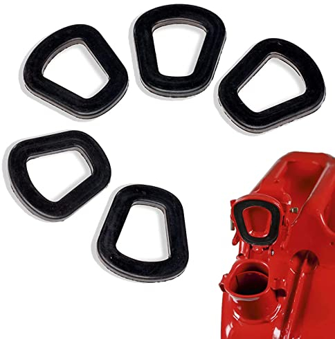 5 PCS Joints pour Jerrycan, Essence Jerrican Joint D'étanchéité Caoutchouc, pour Jerrican Métal Joint d'étanchéité de Rechange pour 5,10,20 L bidon essence et Bec Verseur