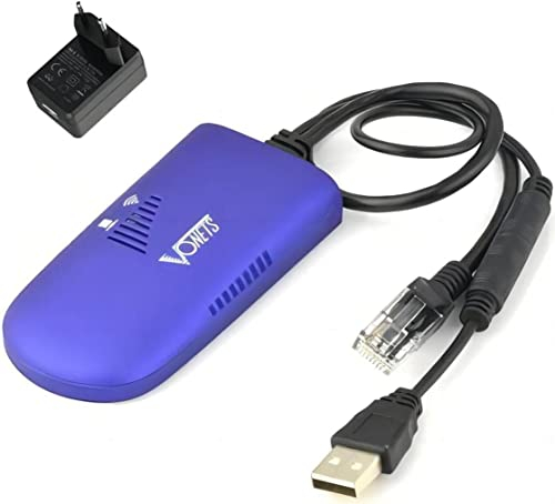 Vonets VAP11G-300 Mini Smart WiFi Bridge/WLAN Repeater/Wireless AP/WiFi to Wired Adapter avec 1 Adaptateur Secteur, Grand Compagnon pour Les Imprimantes IP et Les DVRs