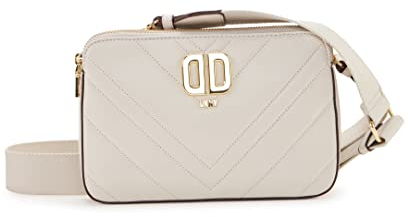 DKNY Damen Delphine Double Zip Crossbody, Kieselstein (Pebble)
