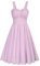 Belle Poque BP0380S22 Robe de Cocktail décontractée pour Femme Élégante Robe Spaghetti décontractée trapèze, Violet #724, XL