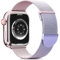 Higgs Bracelets Compatible avec Bracelet Apple Watch 41mm 40mm 38mm Femme Homme, Bracelet Double Magnétique Réglable pour iWatch Series(42mm 10) 9 8 7 SE 6 5 4 3 2 1, Lisse Metal Milanais