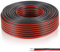 Udbrud Alambre de Cobre Estañado, 22AWG Cable de Cobre Estañado Cable de Cobre Estañado Trenzado Sin Oxígeno 2 Conductor Línea de Cable Paralelo para Tiras LED y Cableado Electrónico