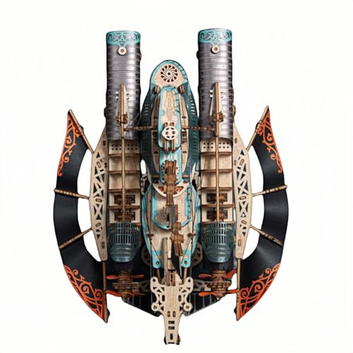 Fantasy-Luftschiff 3D-Puzzle - Inspiriert von Weltliteraturklassikern, faszinierende handgefertigte Modelle (Schiff aus Tausendundeiner Nacht)