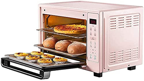 Tabletop Electric Oven 35L Electric Oven Household Multifunctional Smart Cake Bread Baking Oven Tempered Glass Door with Accessories Aesthetic and practical happy gift