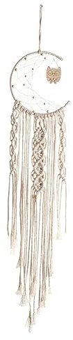 PRETYZOOM Wandbehang Schmuck Gewebte Gobelindecke Gewebte Teppiche Hochzeitsdekoration Wand Dekoration Boho Runder Teppich Makramee-vorhänge Weiß Dekorationen Spitze