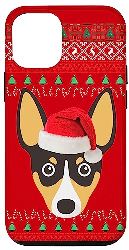 Hülle für iPhone 14 Toy Fox Terrier Weihnachten