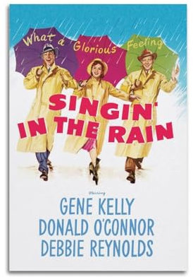 suumyo Poster Singin' in The Rain, Raumdekoration, ästhetisches Poster, künstlerisches Poster für Schlafzimmer, Wohnzimmer, Wände, 20 x 30 cm, ungerahmter Stil