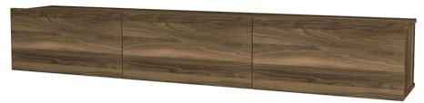 Helloshop26 Meuble TV 180 x 31 x 29,5 cm Effet Noyer 03_0007879