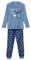 CERDÁ LIFE'S LITTLE MOMENTS Pijama Largo Coral Fleece Stitch Conjunto Suave y Confortable, Diseño Exclusivo Disney Juego, Azul, L para Mujer