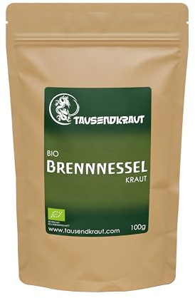 Brennnessel Blätter BIO geschnitten 100g I Brennnesselblätter getrocknet I aus kontrolliert biologischem Anbau in Polen I ideal für Brennnessel Tee I Premium Tausendkraut Qualität