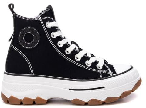 REFRESH - Zapatilla Mujer Negro - Calzado Cómodo y Versátil - Moda casual - Modelo 17247607 (Talla 41)