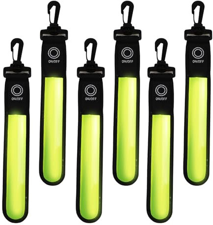 6 Stück LED Blinklicht Reflektierende Anhänger, 3 Modi LED Reflektoren Kinder für ergobag,Blinklicht Leuchtanhänger,Reflektierende Lichtband Reflektor Anhänger für Schulranzen,Rucksack,Wandern,Laufen