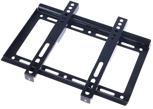 Soporte de pared para TV para monitor LCD de 14 y 43 pulgadas, soporte de TV de panel plano fijo ultrafino con marco de 0,8 mm de grosor