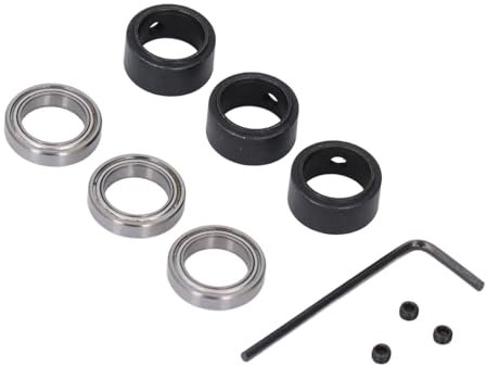 Kit de remplacement de roulements de mèche de routeur 3 jeux, guide de roulement à billes monté en bas, roulements de fraise en carbure de 1/4 pouces ID 1/2 pouces OD pour le