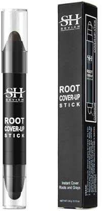 Sevich Root Cover Up Stick - Cubre canas instantáneo, color de retoque de raíces, corrector natural para entradas, raíces y laterales, a base de plantas, fácil de usar, maquillaje 48H, Marrón oscuro