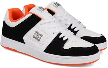 DC Shoes Men's Manteca 4 Skate Shoe, Black/White/Orange, 11 UK