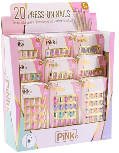 PINKIT Press On Nails, 1 Packung mit Nägeln