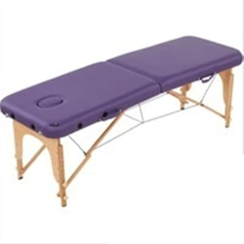NSTVVEE Table de Massage Professionnelle Pliable et Portable, légère et Pliable, avec Sac, Meuble de Salon (Violet)