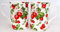 fromeuropewithlove Lot de 2 tasses en porcelaine fine décorée à la main au Royaume-Uni Motif fraises