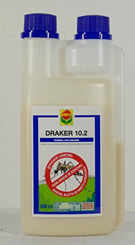 COMPO 1746602005 Draker 10.2 Mosche e Zanzare, 300 ml, Bianco, 4x10.1x20 cm