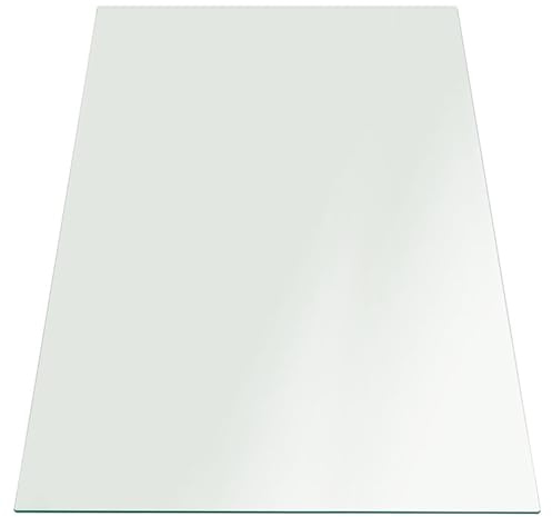 FAB Glas und Spiegel 1/5,1 cm Dick Flach Rand gehärtetem Radius Ecke, Rechteck Glas Tisch Top 30 X 60 farblos