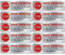 10x Keine Werbung Aufkleber - Schild – Folie - Sticker (Stop Bitte Keine Kostenlose Zeitung, Reklame, Flyer, Handzettel, Wurfsendungen, Wochenblätter, Werbung) für den Briefkasten in Edelstahl-Optik …