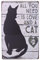 Sumik All You Need is Love and a Cat, Metal Tin Sign, Vintage Art Poster Plaque Home Wall Decor
