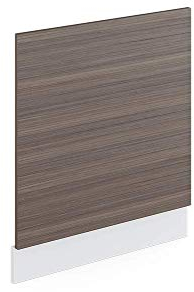 Vicco Frontblende R-Line, Geschirrspüler Fronttür, Grau/Weiß, 60 cm ohne Arbeitsplatte