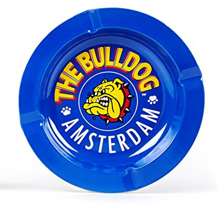 The Bulldog Amsterdam Aschenbecher aus Metall, Blau