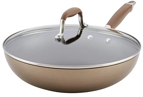 Anolon Advanced Home Harteloxierte Antihaft-Pfanne/Sautepfanne, 30,5 cm, bronzefarben