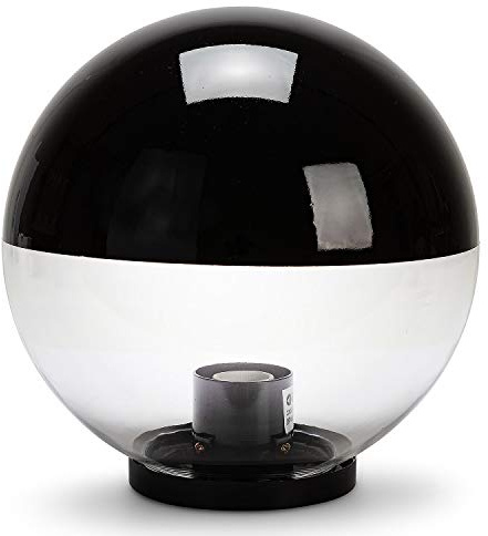 APOLUX: Sfera per esterno in PMMA, 300mm, E27, Half Moon