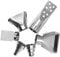 GEZICHTA 6pcs 33mm Stainless Steel Heat Gun Nozzles Kits for Hot Air Gun Soldering Station Nozzle Tool, Heat Gun Nozzle Attachments