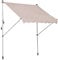 Outsunny Toldo Manual Retráctil Toldo para Balcón con Altura Ajustable Manivela y Protección Solar para Terraza Jardín Beige