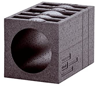 Maico Original PP 45 MB Isolierter Mauerblock für Bad, WC, Abstellraum, Vorratsraum, Keller etc., Art. Nr. 0058.0143, optionales Zubehör für die Rohrbauhülse PP 45 RHK bzw. PP 45 RHL