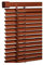 PVC wood grain Effect Venetian Blinds - 45cm x 150cm - Walnut Colour- Window Curtains - Child Safe Pull Cords - Included All Fittings