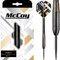 McCoy Darts D6059 Shark Black | Premium 90% Wolframstahl Spitze Dartpfeile Set | 22g