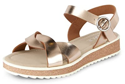 The Children's Place Platform Sandals, Rose Gold, 1.5 UK