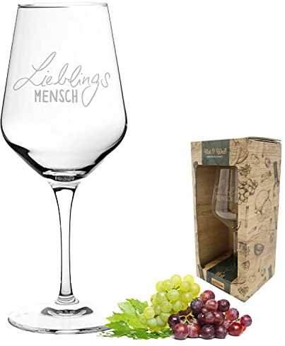 3forCologne | Weinglas aus hochwertigen Kristallglas | Souvenir Deutschland | Geschenkidee Muttertag, Vatertag, Gastgeschenk | Geschenkbox mit Textfeld | MADE IN GERMANY, Größe:Lieblings.1