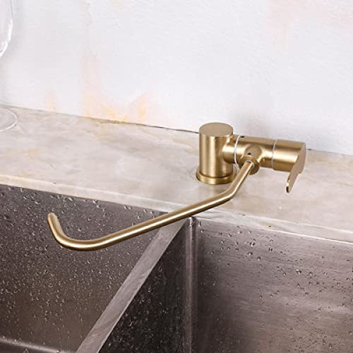 Robinet de Cuisine Osmoseur Mitigeur Cuisine Rabattable Robinet eau Froide Uniquement Robinet Cuisine Rabattable,Doré C
