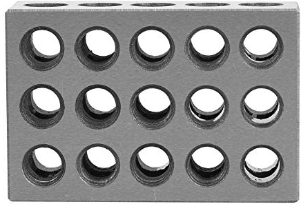 Präzisionsblöcke aus Gehärtetem Stahl, Fräsen Parallelspannblock 123 Block Maschinenzubehör 2 Stück 25 X 50 X 75 Mm Blöcke 23 Löcher