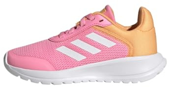 Adidas Unisex Kinder Tensaur Run Shoes, Pink/Cloud White/Hazy Orange, 35 EU